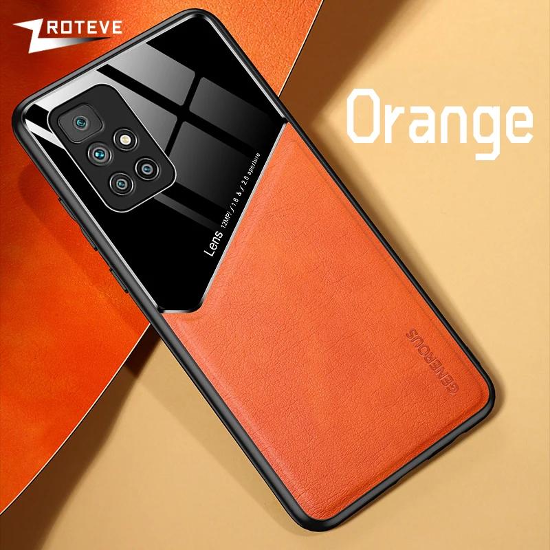 Etui Zroteve ze skóry PU z magnetycznym uchwytem samochodowym, twarde PC na Xiaomi Redmi 10 10A 10C 9 9A 9C Xiomi Redmi10C Redmi10A Etui