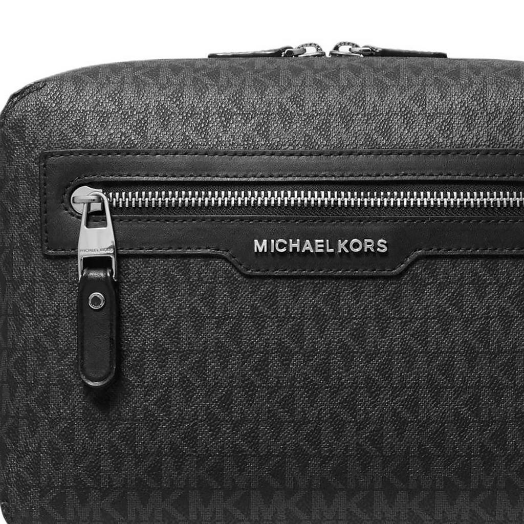 Michael Kors Hudson Artificial Leather Toiletry Bag Men's Black 33S4LHUN8B-BLACK