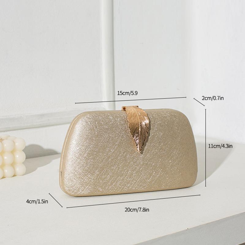 Pochette Copertura Foglia Metallica Borsa da Sera di Alta Gamma Borsa da Sera Vestito Piccola Borsa a Mano