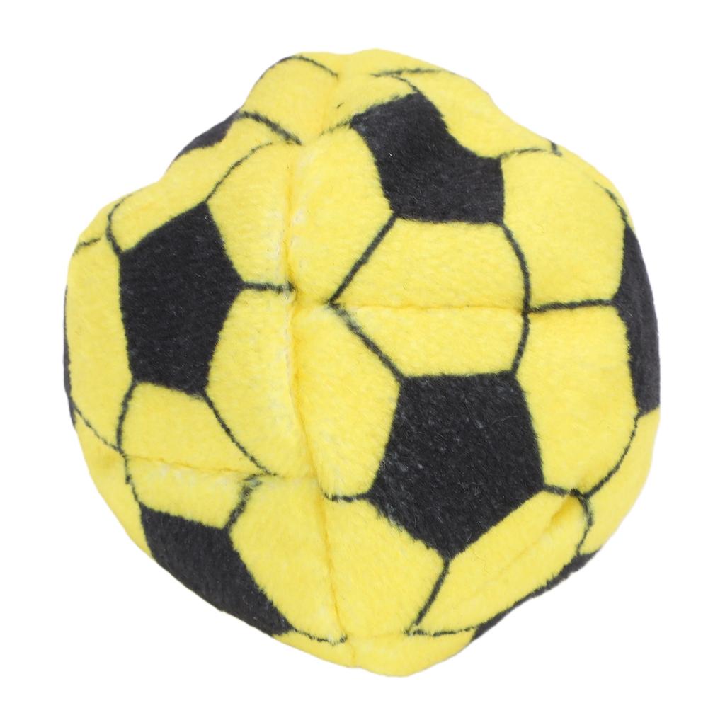 Soccer Hackys Sack Soft Plush Comfortable Grip Soccer Footbag Wear Resistance for Kids Adults Yellow Black