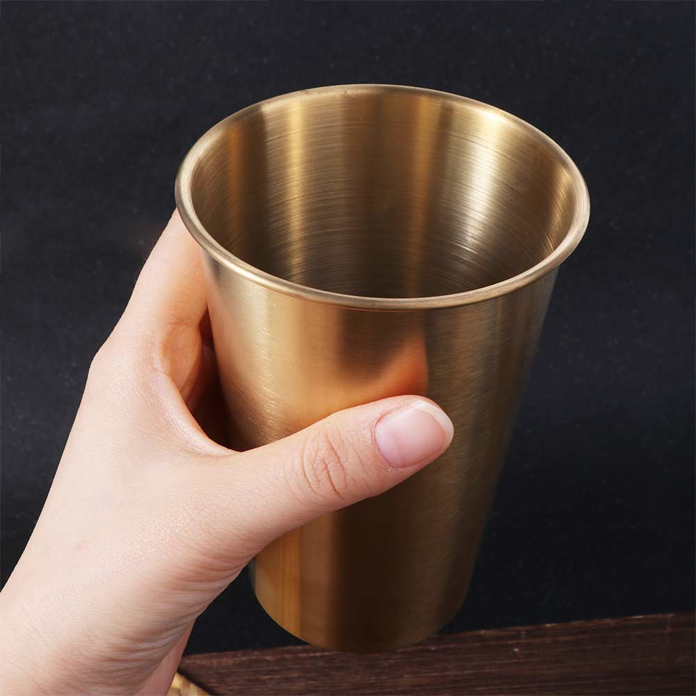 Wide Mouth Stainless Steel Cup 400/500ML Drinking Cup Wine Cup Beer Cup  Restaurant