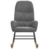 Rocking Chair Dark Gray Velvet