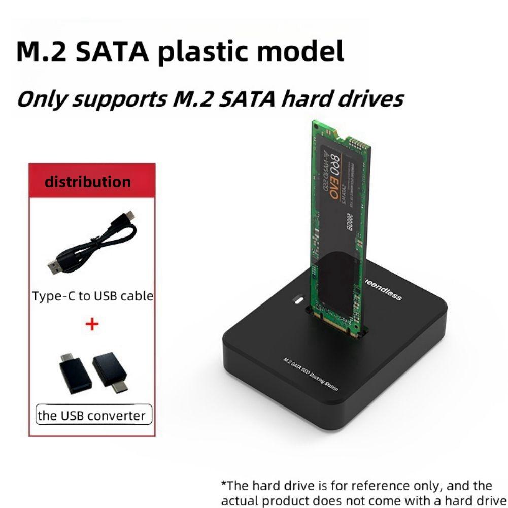 M.2 Hard Drives Enclosure NVME/SATA Dual Protocol Mobile Hard Disk Box 10Gbps High-speed USB3.1 SSD Solid-state Reader