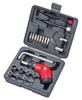 KAKURI Ratchet Screwdriver 22 with Storage for and Home and CT-23 Set, Pieces, Case, 145x130x55mm, Compact, DIY, Office, Use, Maintenance, Repairs,