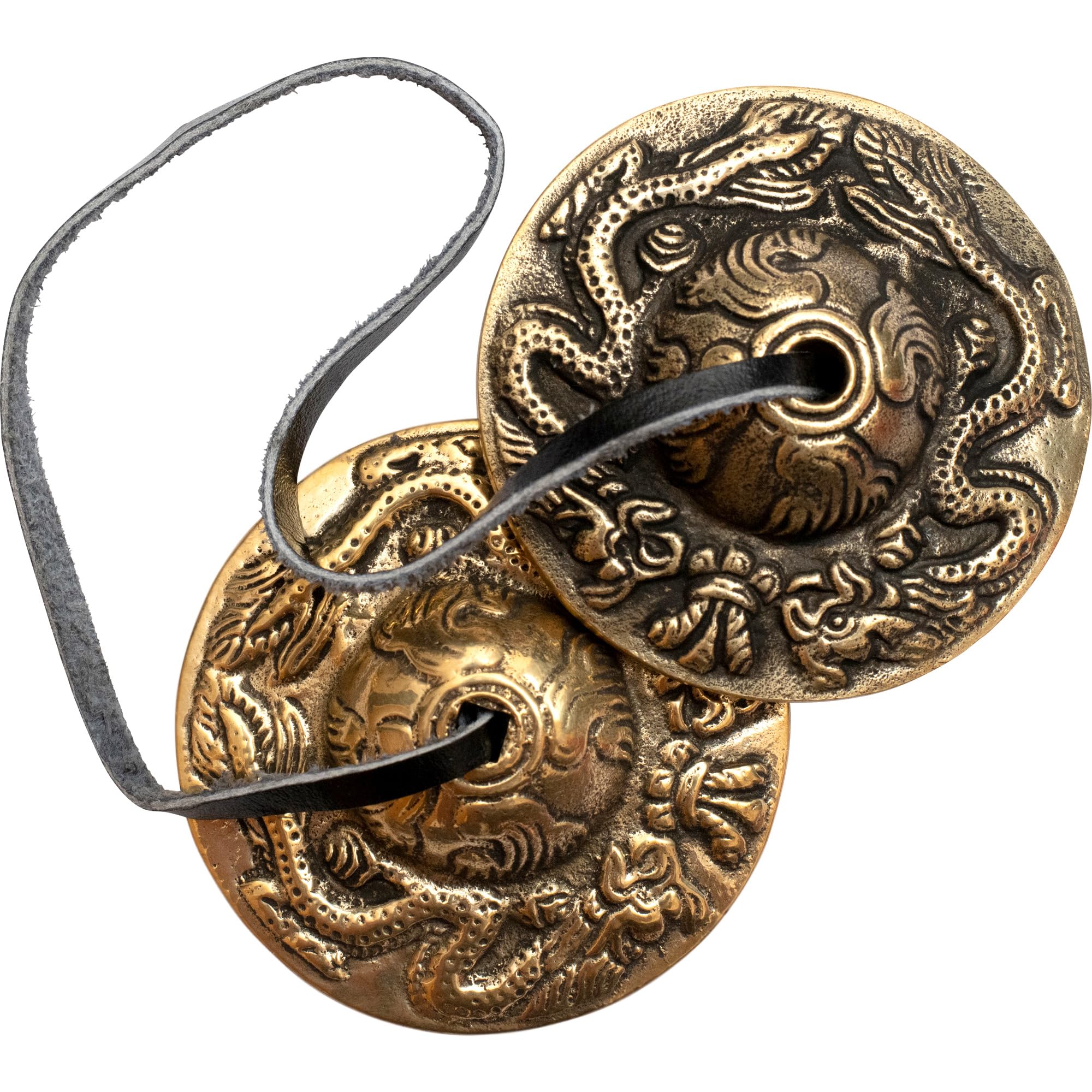 

DANNY LIB Tingsha Tibetan Bells Dragon God Twin Dragon Purification Yoga Meditation Sound Ramah Cymbals Tibetan Buddhist Ritual Instrument (Dragon)