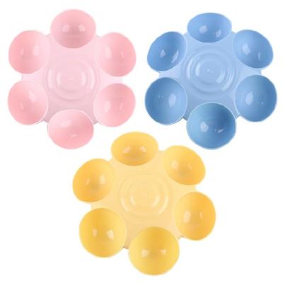 Cats Bowl Food Dispenser Tilted Bowls for Multiple Cats Safe Plastic Material