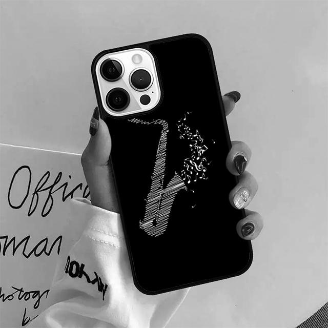 Saxophone Watercolor Art Phone Case Cover For iPhone 17 Air 15 16 14 13 12 Pro Max 11 Pro Max Plus Coque Shell