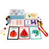 Montessori Clamping Beads: Number & Color Matching Wooden Puzzle Toy for Kids