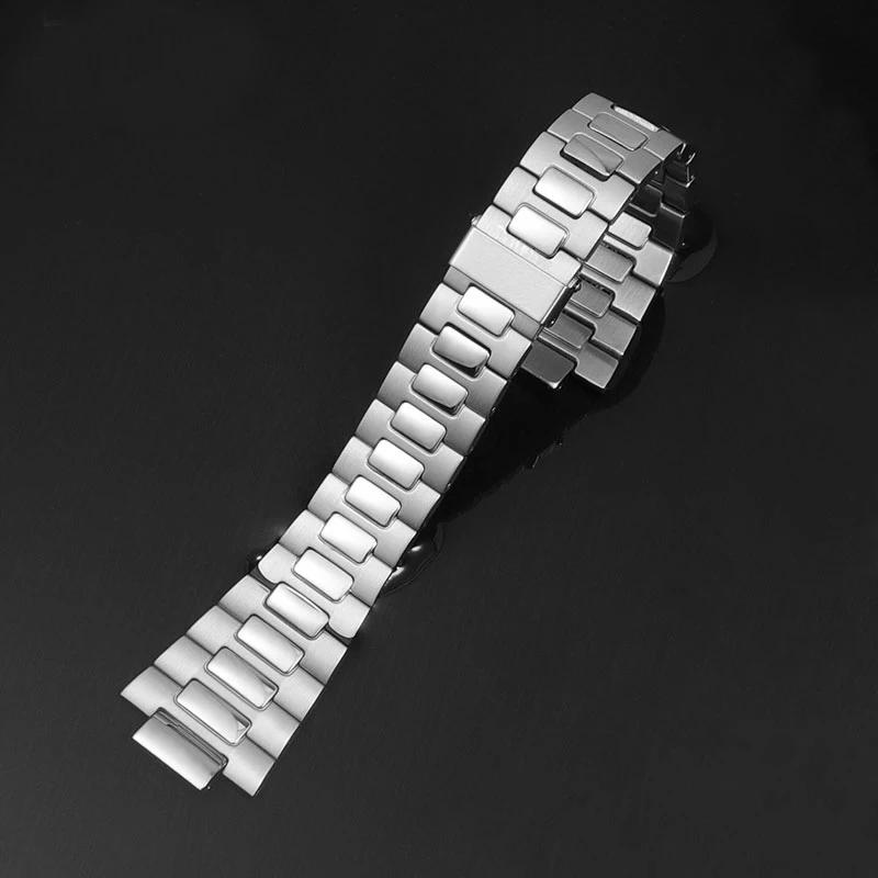 904 Stainless Steel Watch Strap Bracelet Metal With Folding Clasp For Patek Philippe Nautilus 5711 5726 Series Watchband 25-13mm