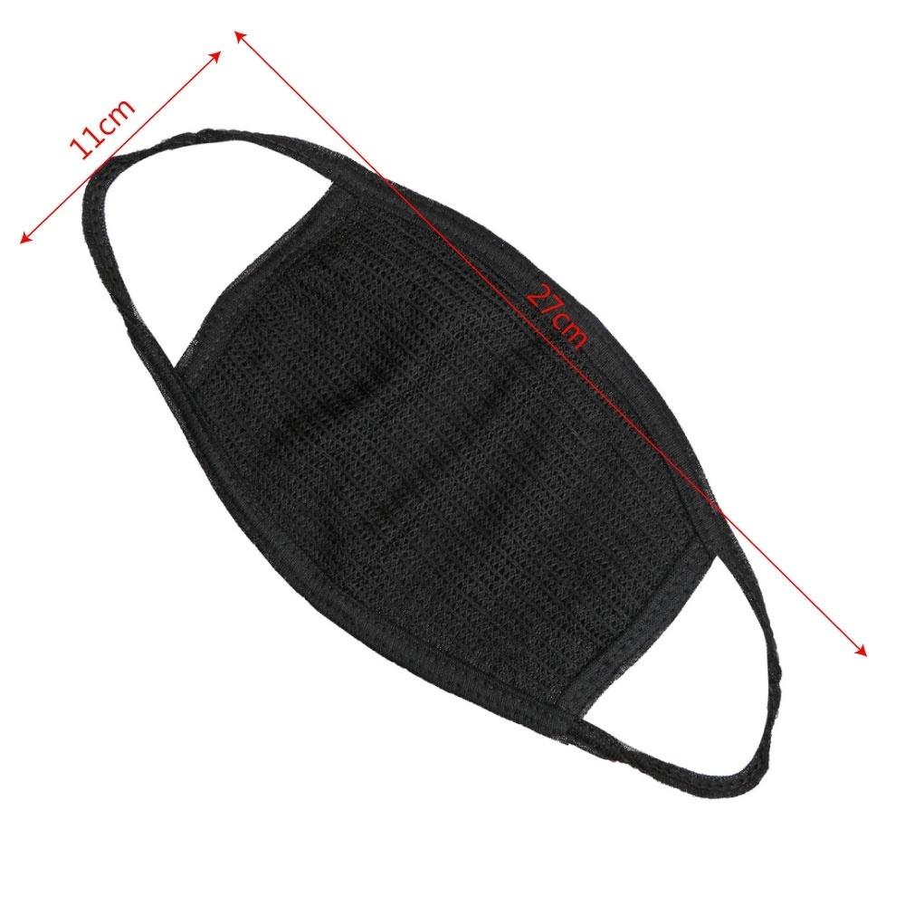 Unisex Trendy Cotton Face Masks Pattern Solid Black Mask Fashion Cute Half Face Mouth Muffle