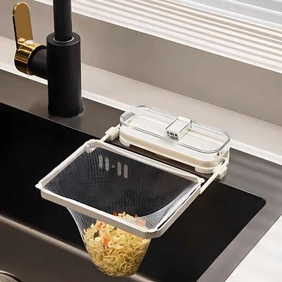 Hanging Net Filter Bag Multi-Purpose Triangle Drainage Rack Drain Basket Kitchen Sink Filter Leftovers Soup Food Drainer
