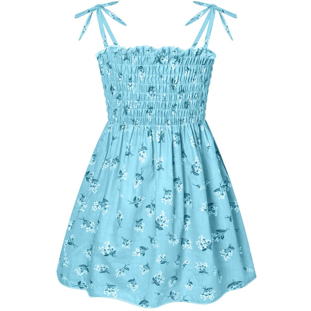 Summer Children's Dress Fashion Thin Girls' Slip Dress Children's Floral Dress