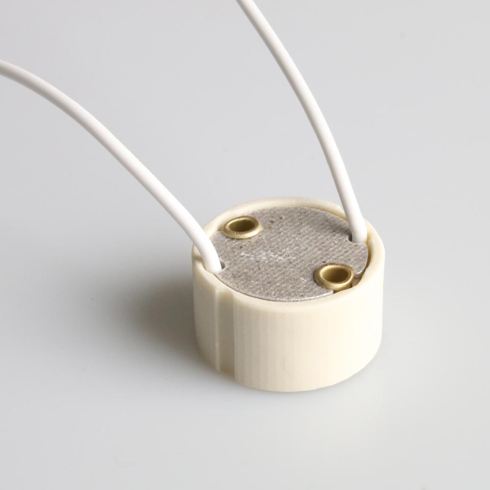 30 STÜCKE LED-Stecker Lampenfassung GU10 Fassung Für Halogen Keramik Glühbirne Lampenfassung Basis Draht 220V 110V 12V