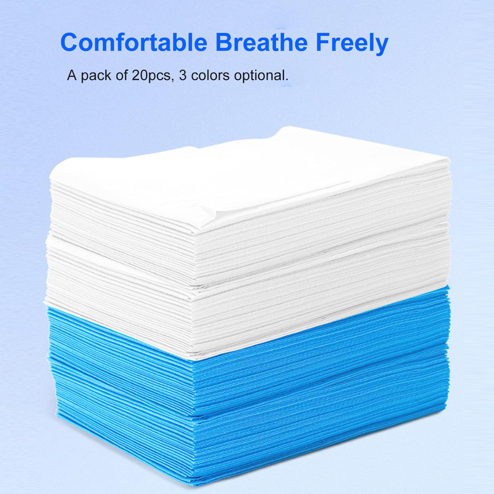 

20pcs Spa Bed Sheets Disposable Massage Table Sheet Waterproof Bed Cover Non woven Fabric for Beauty Salon 180 x 80cm белый
