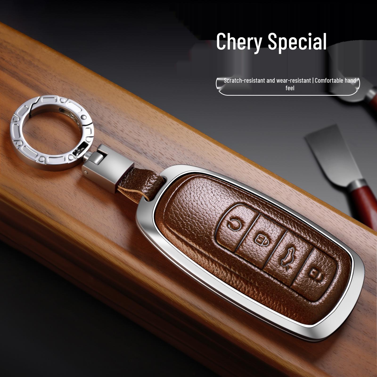 

Chery Tiggo 8 Plus/8 Pro/7 Plus Kunpeng Edition & Arrizo 5 Key Case Holder Brown [Gun Shell + 361 Buckle]
