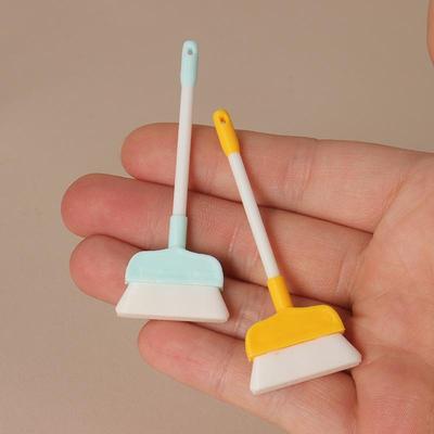 Mini Juego de Limpieza para el Hogar para Casas de Muñecas 1:Accesorios Escala 12 Cepillo Recogedor Herramientas Duraderas