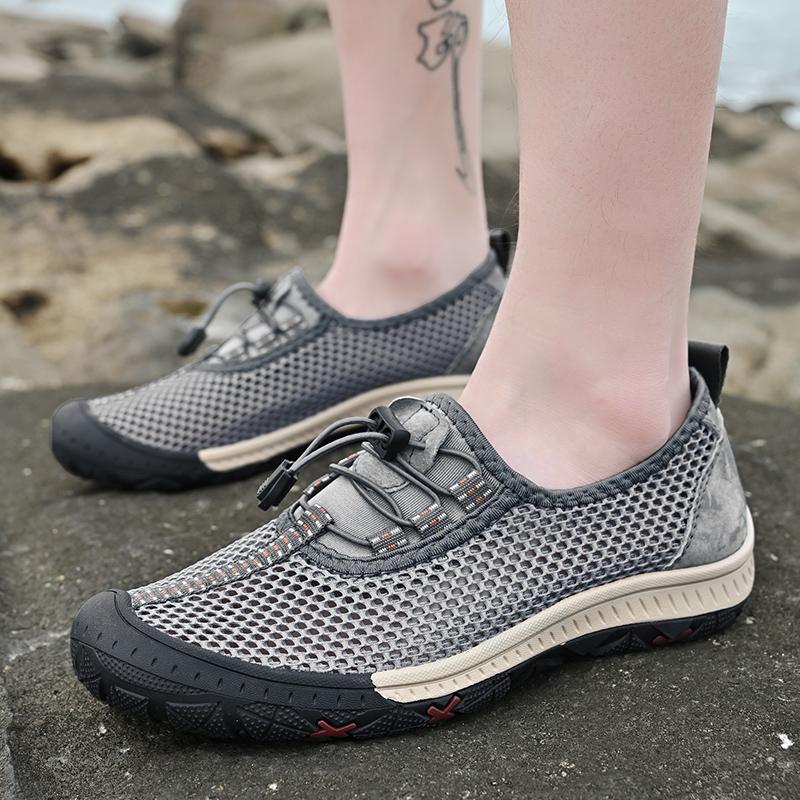 Summer Breathable Outdoor Casual Shoes Men Sneakers Antiskid Slip On Walking Shoes Moccasins Man Shoes