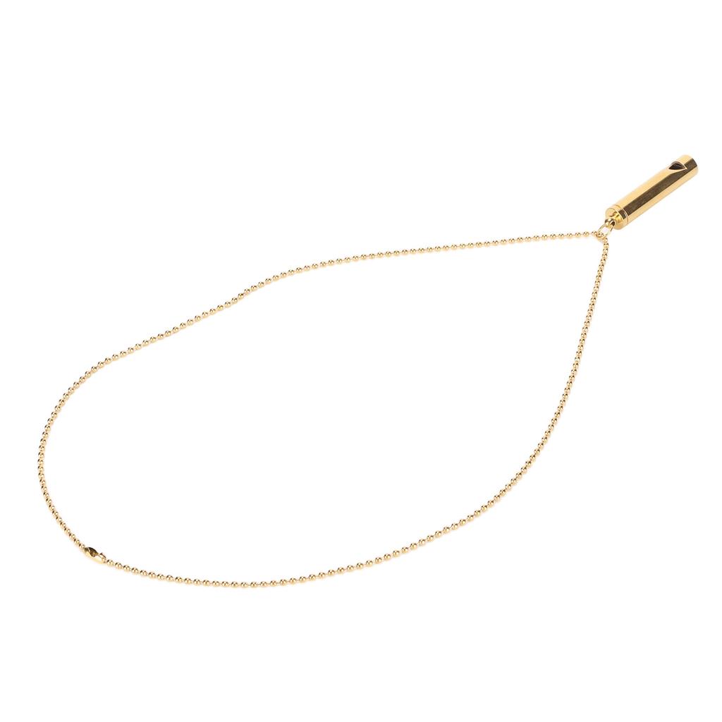 Stress Anxiety Relief Breathing Necklace Stainless Steel Meditation Whistle Necklace for Men Women
