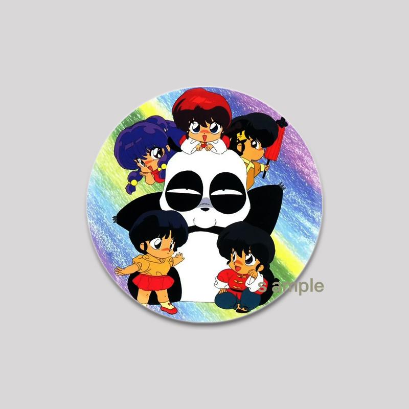 

32/44/58MM Ranma ½ Cute Аніме Значок Мультфільм Ranma Tendou Akane Круглий дисплей Брошки Шпильки Ювелірні вироби Одяг Подарунковий аксесуар 32mm