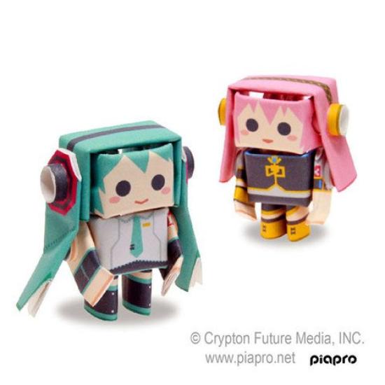 PIPEROID Hatsune Miku Series Hatsune Miku Megurine Luka Paper Craft Kit for Kids and Adults Vocaloid Fans & - -