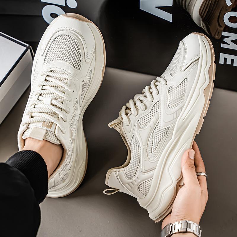 Men's Shoes for Summer New Breathable Mesh Shoes Lightweight Running Sports Shoes for Men's Casual Travel Shoes Daddy Shoes