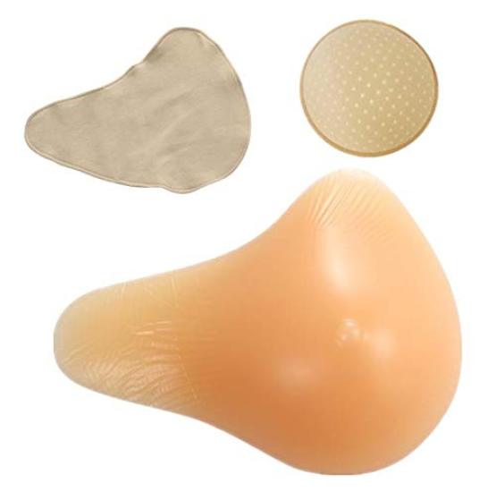

Set of Long Silicone Breast Prosthesis Pads with Protective Cover and Bra Right Breast Cancer Bust Correction Right [Mikopuela] 3-Piece Pads, Breast,