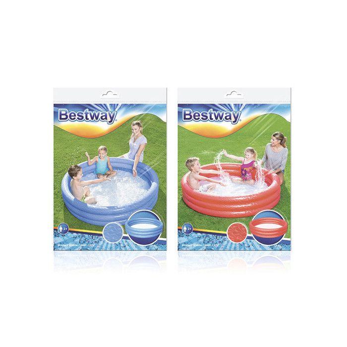 Bestway Inflatable Children's Pool 3 Rings Eco Assorted Color 152x30cm +2yrs Garden 51026
