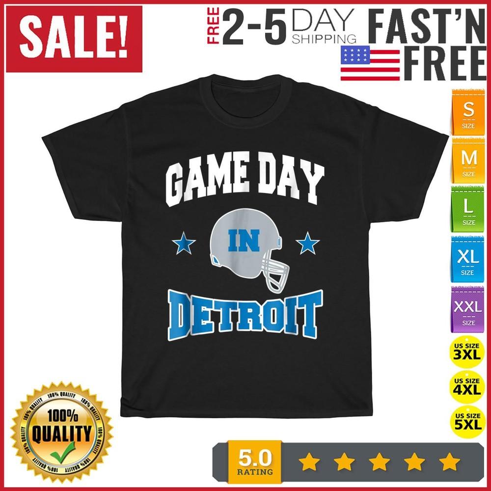 

MI Football Season Game Day in Detroit Football Fan Vintage T Shirt Men Women M