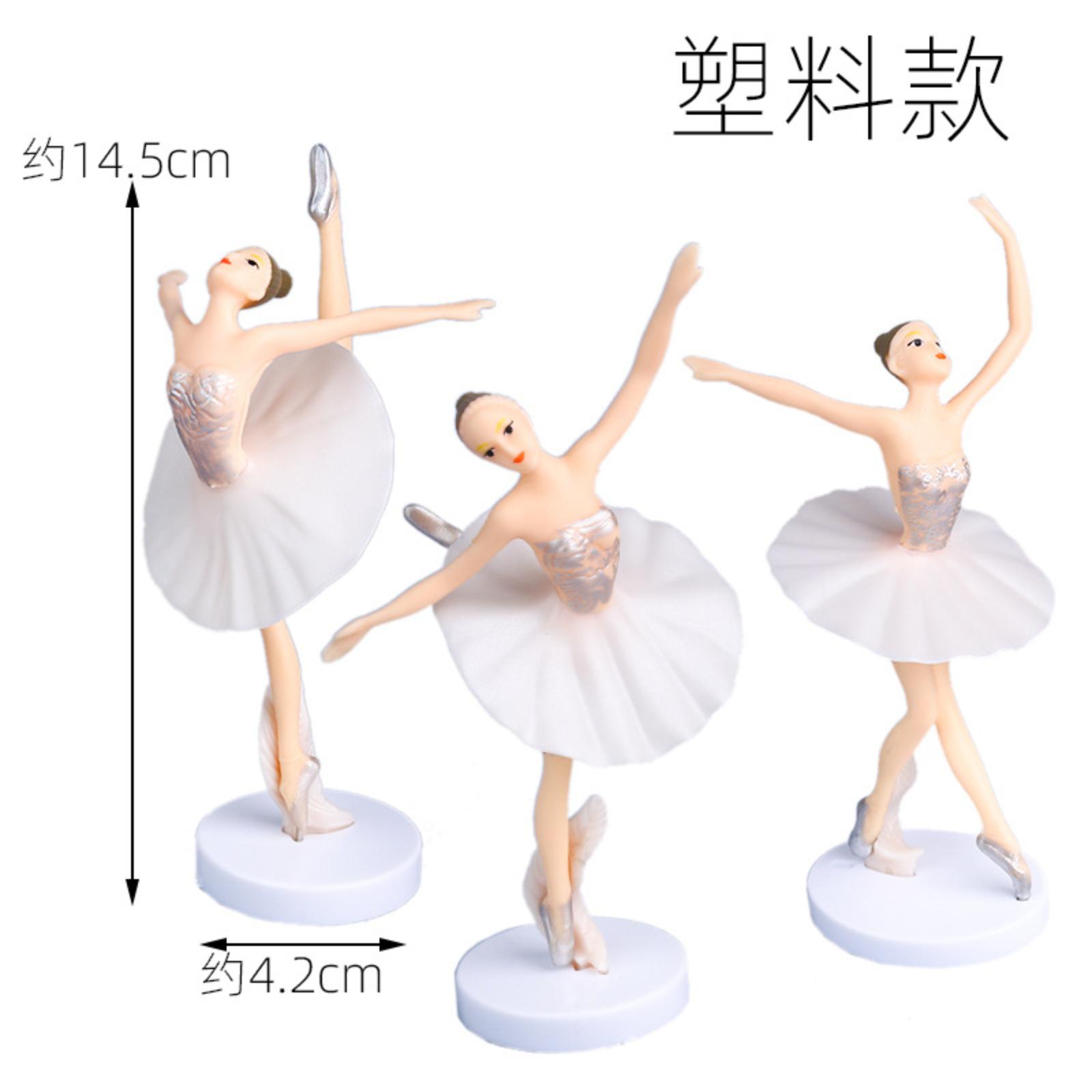 

Балерина з основою - Набір для декорування торта на день народження принцеси з лялькою - Набір з трьох предметів One Size білий