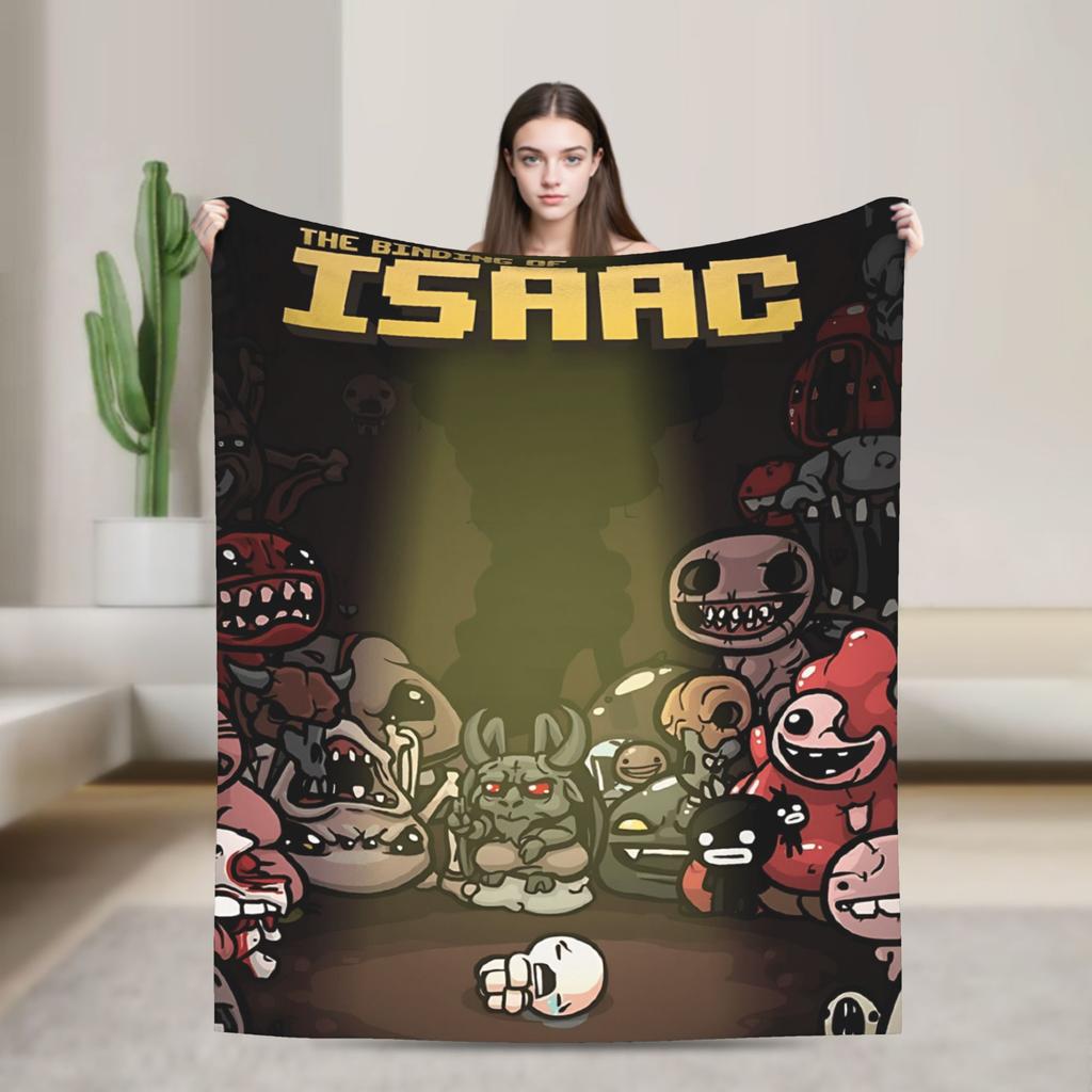 The Binding of Isaac Plush Blanket Kids Flannel Throw Blanket For Bedroom Soft Custom Quality Bedspread Gift