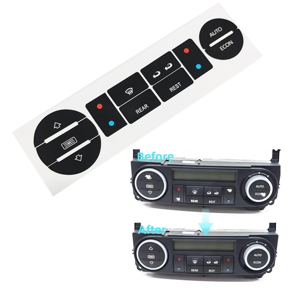 1 Pcs For T5 For T6 Car Air Conditioner Switch Button Repair Sticker Clima Button Repair Stickers Worn Knob Switch Accessories