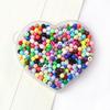 42-Color Acrylic Solid Color Round Beads Rice Beads Handmade Diy Beaded Loose Beads Bracelet Necklace Jewelry Material 3/4Mm