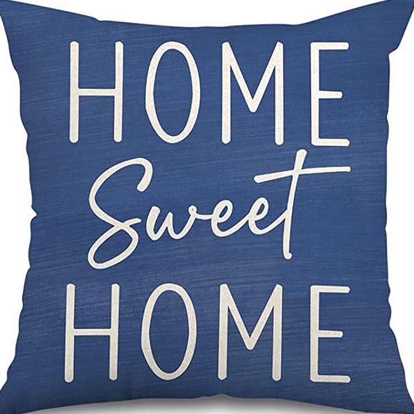 Plant and Flower Hydrangea Printed Linen Pillowcase Home Sofa Living Room Bedroom Pillowcase