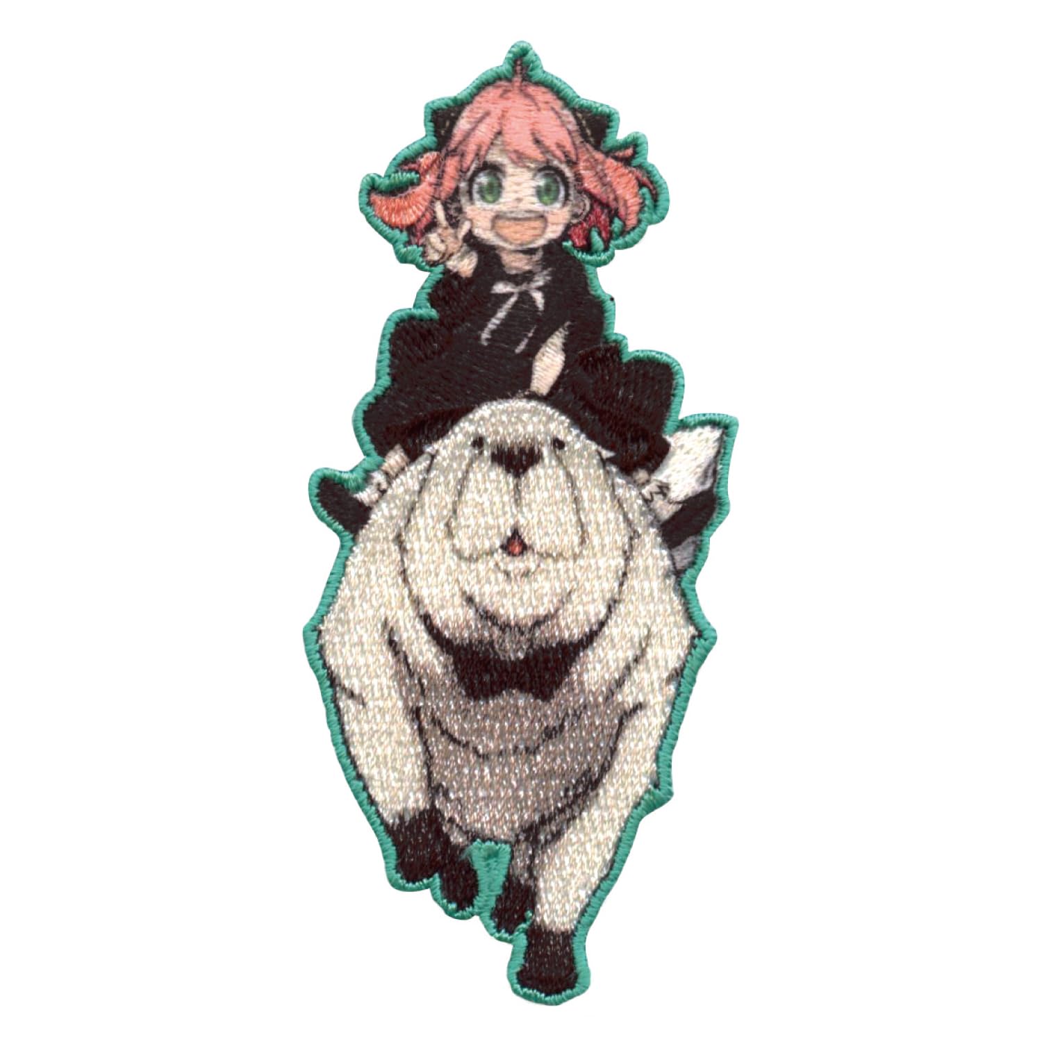 

Inagaki Clothing Spy Family Anya & Bond Sticker Patch, 90mm (height) x 40mm (width), Adhesive (Both Sticker and Iron-on), SFW002