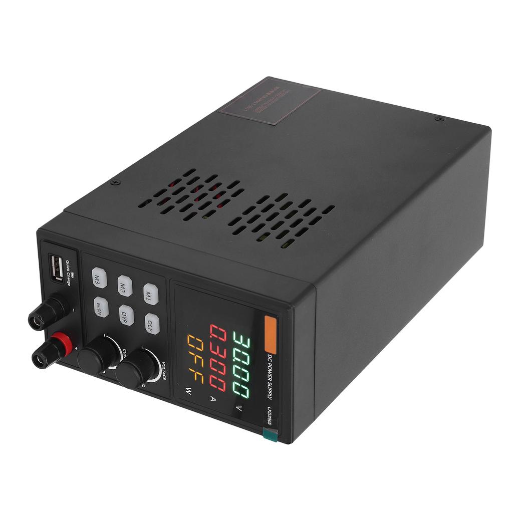 DC Netzteil Variabel 5A Einstellbar Schaltregler Bank 4 Bit LED-Anzeige 5V 2A USB-Anschluss LKD3005