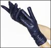 High-end Women's Long Black Leather Gloves - Touchscreen, Warm, Plus Velvet, for Autumn/Winter