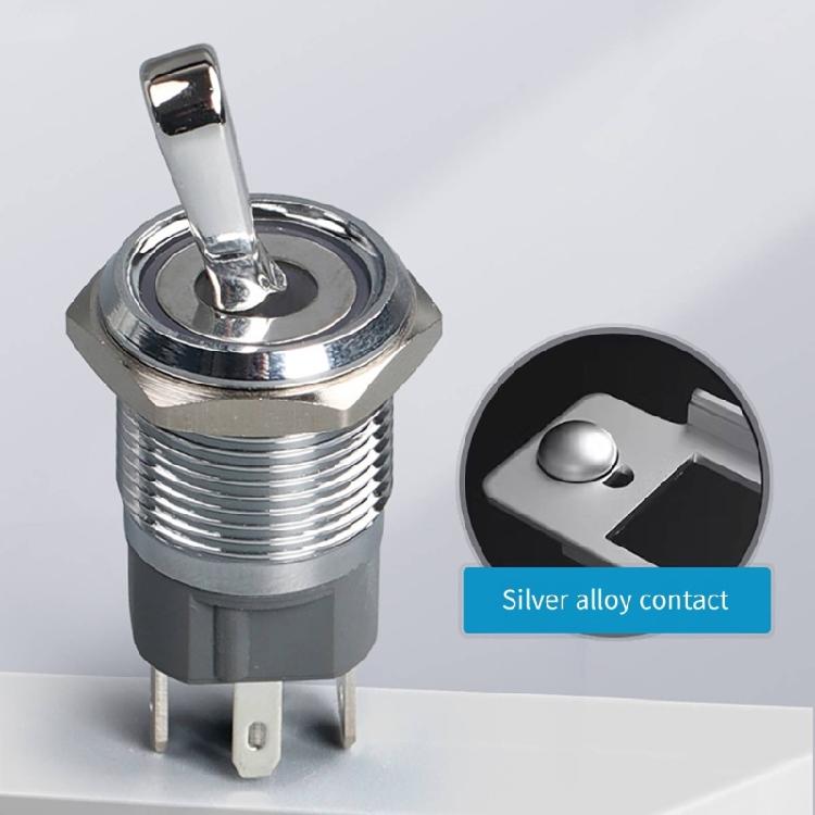 Sturdy Metal Two Position Toggle Switches With LED Light Designs for CustomES Electronics And Model Making Supplies
