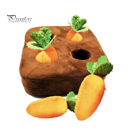 

Іграшка Carrot Patch Cat Toy Інтерактивна плюшева іграшка Carrot Patch Toy with 4/12 Squeaky Carrots Pet Puzzle Toy для кімнатних котів A