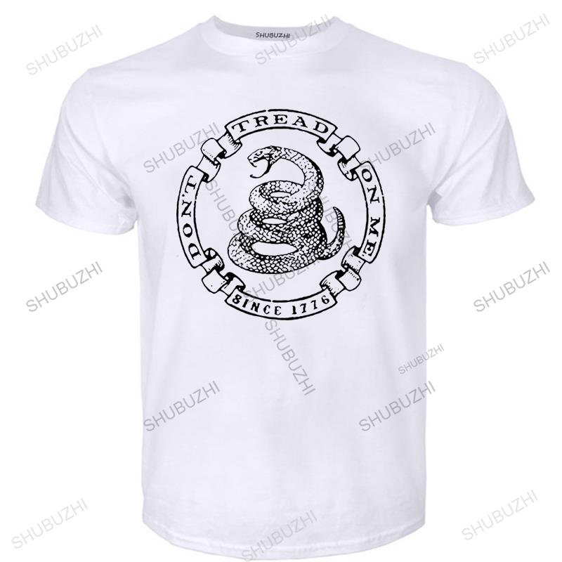 Good Quality TShirt Top Tees New Tee Shirt Tops Cotton Fitness Tee Dont Tread On Me T Shirt Short Sleeve Brand Clothing