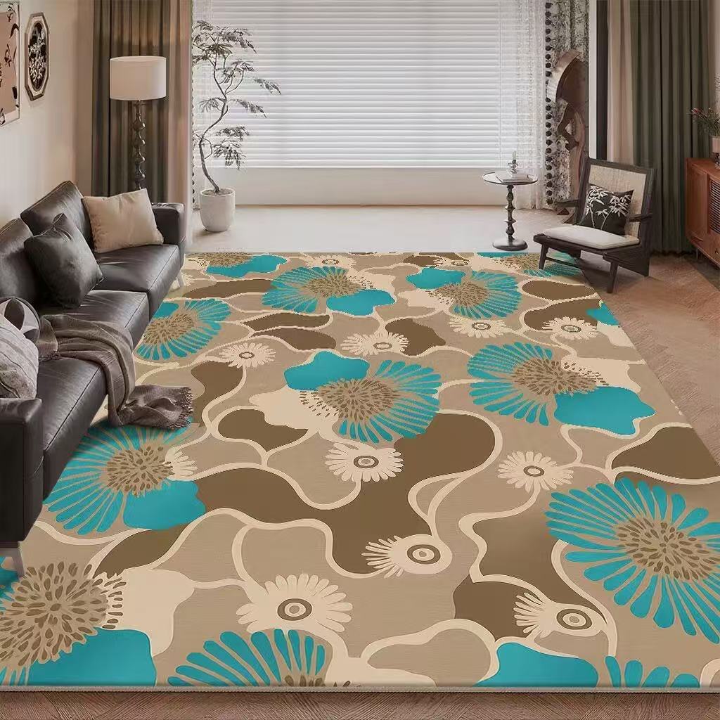 Living Room Carpet Sofa Coffee Table Decorative Carpet Dirt Resistant and Easy To Maintain Large Area Carpet