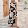 Women's Summer Fashion Tank Dress A-Line Sleeveless Casual Floral/Solid Pocket Dress