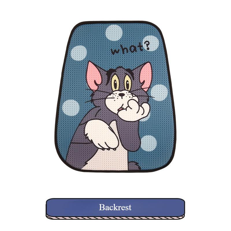 Cute Cartoon Cat And Mouse Four Seasons Universal Seat Cushion for Women's Personalized Couple Car Seat Cover Seat Accessories