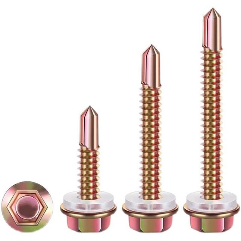 Guxin Color Zinc Hex Head Self-Drilling Screws