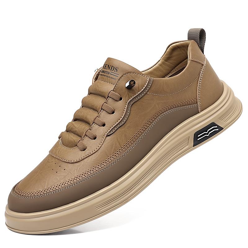 

2025 summer new little white shoes men s Korean version of versatile casual shoes student breathable men s shoes fashion board shoes 44 хаки