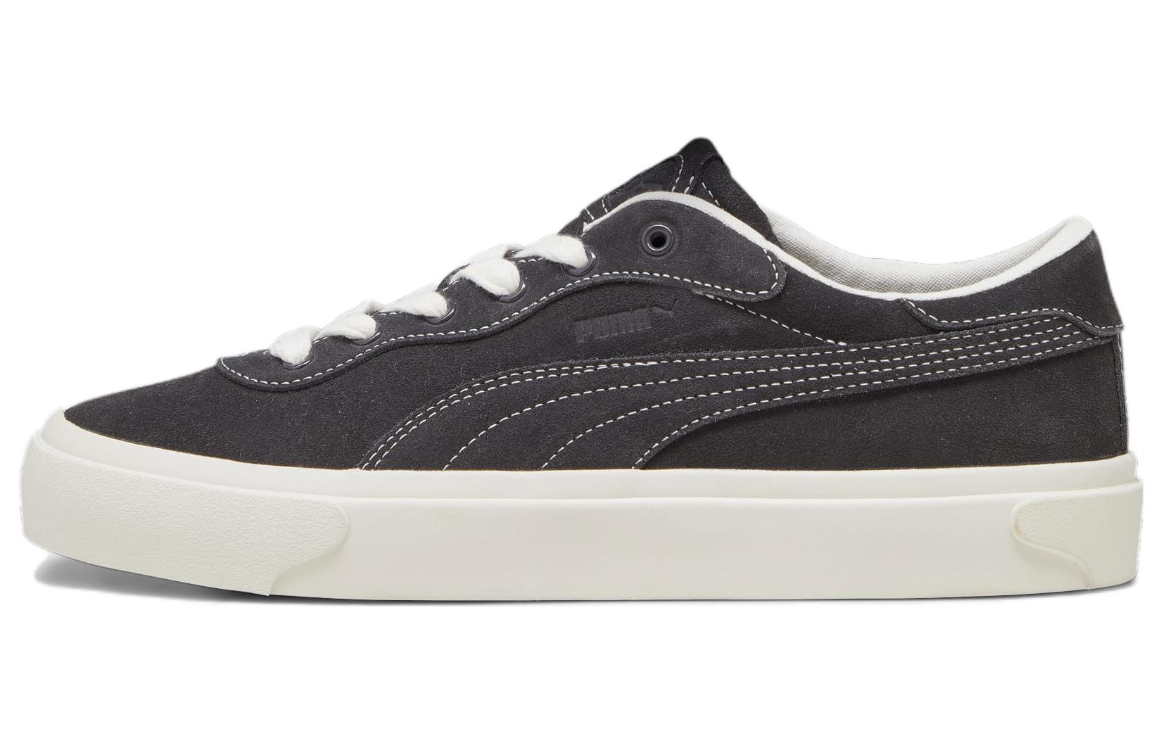 PUMA Capri Royale Suede Dark Grey White 393752-01 35.5