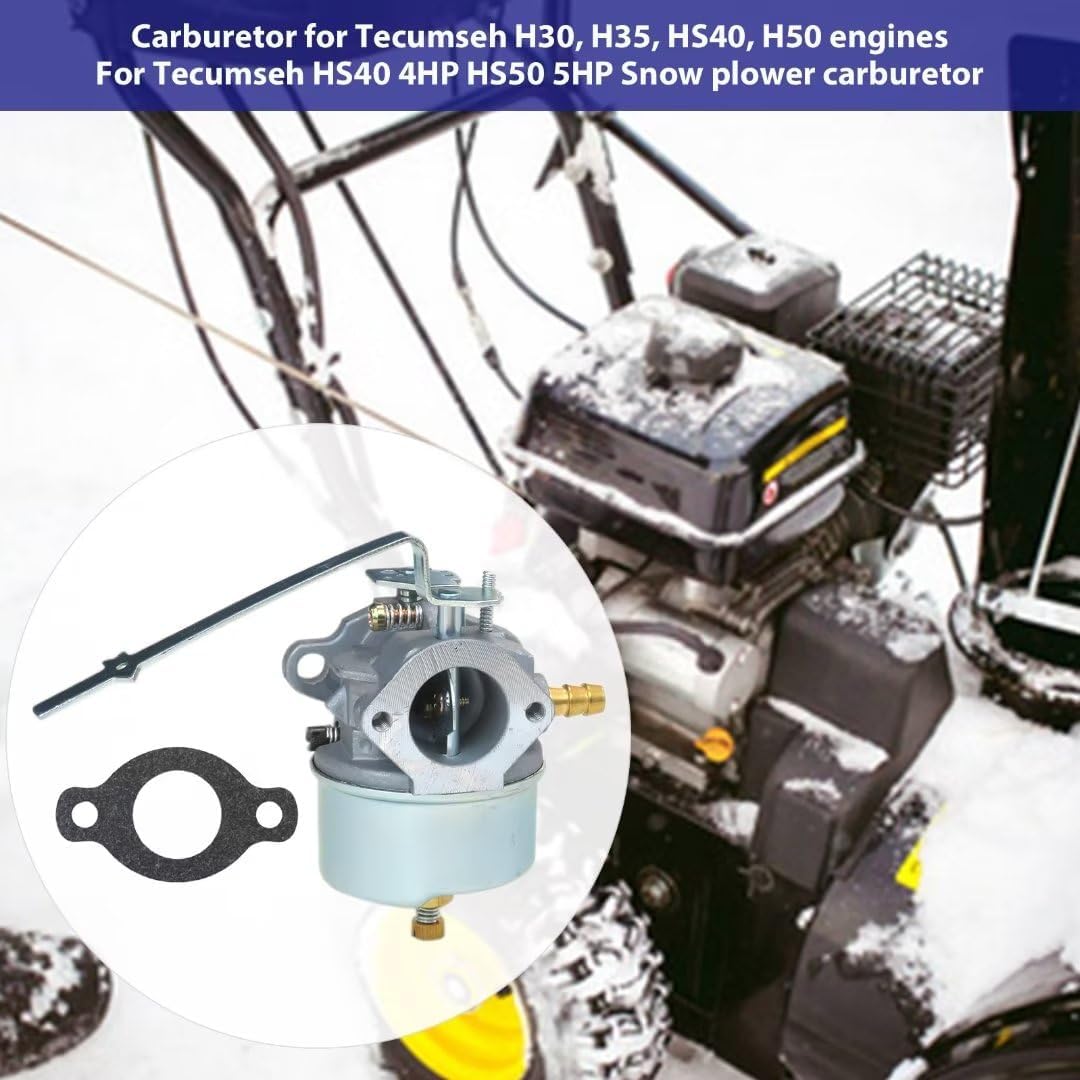 Replacement Carburetor for Tecumseh 632615 632208 632589 H30 H35