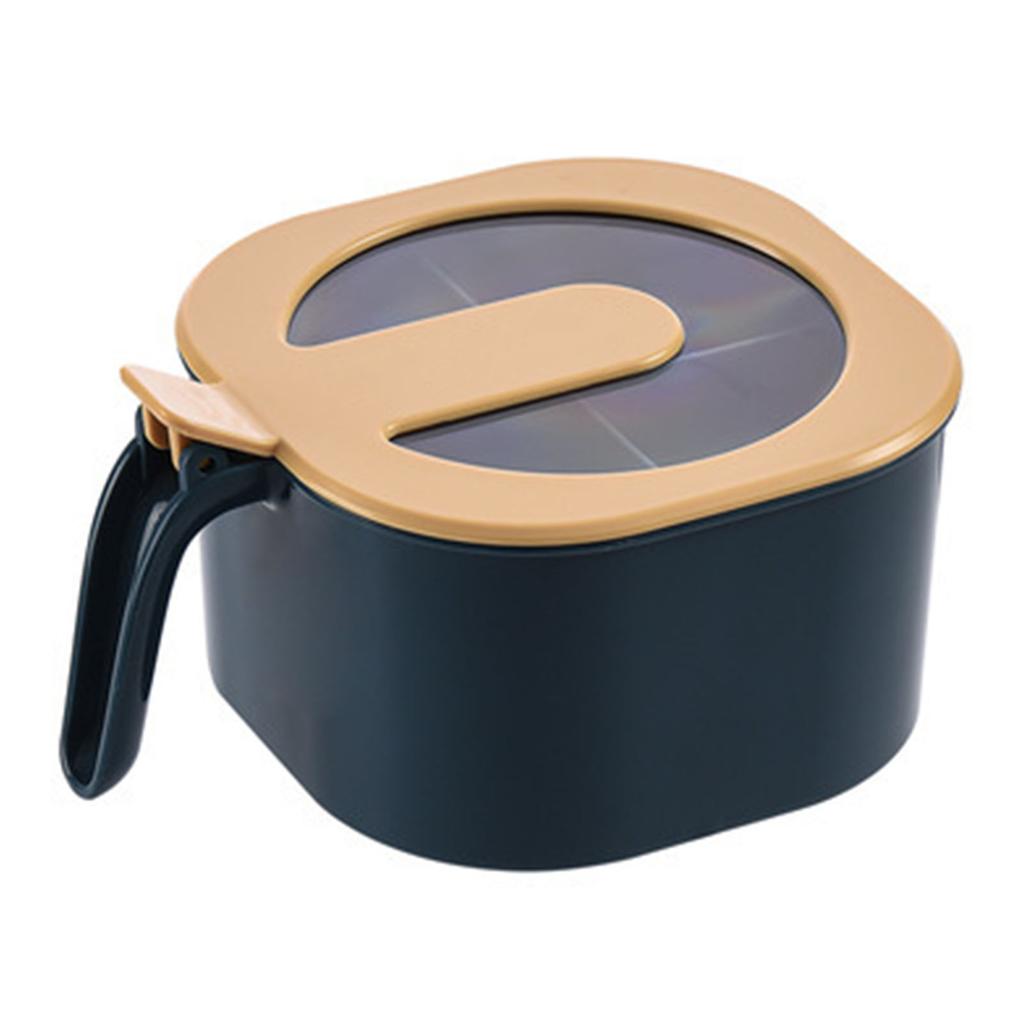 4 Compartment Seasoning Box Multipurpose Portable Dustproof Sealing Spice Storage Container with