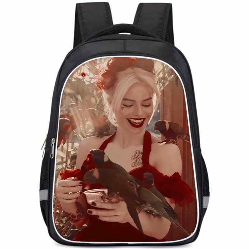 Harley Quinn Large Capacity Lightweight Oxford Fabric School Backpack For Kids