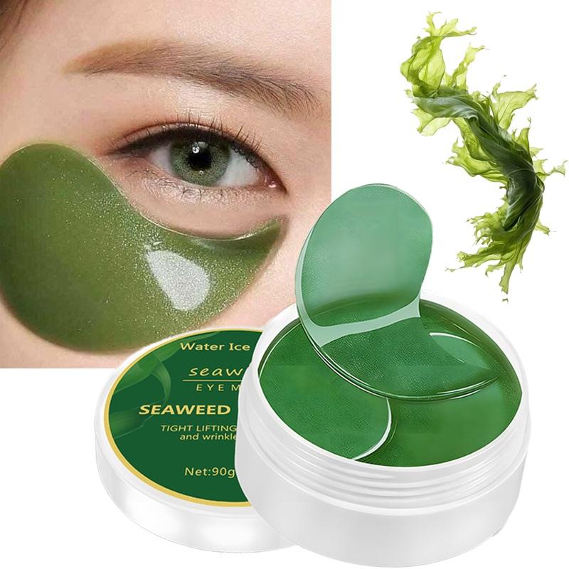 60pcs Seaweed Hyaluronic Acid Eye Masks Collagen Eye Patches for Dark Circle Reduction Facial Care Beauty Skincare Products