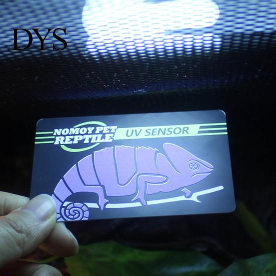 UV Sensor Reptiles Simple Effective Cartoon Lizard Pattern 10 Seconds Quick Supplies Test Reusable UVB Tester Fluorescent Lamp Card Pet